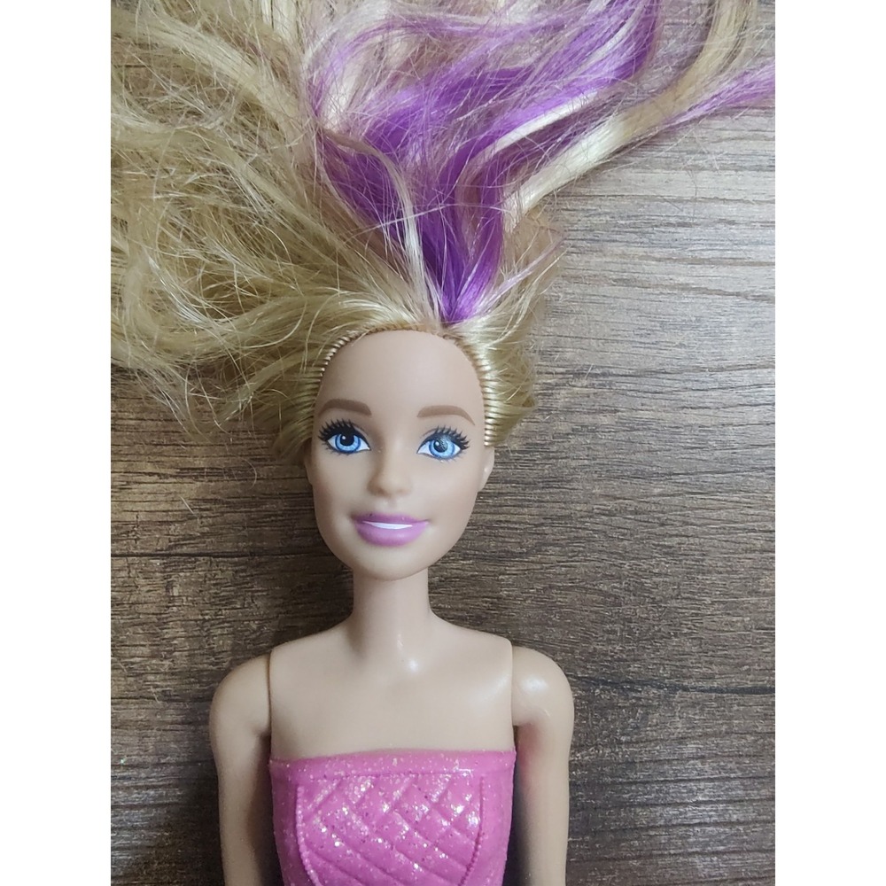 Barbie Dreamtopia GJB72 Fairytale Advent Calendar Doll Only Blonde Purple Hair